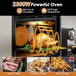 COSTWAY 24" Electric Wall Oven with 5 Cooking Modes