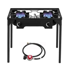 Bonnlo 2-Burner Outdoor Propane Gas Cooker