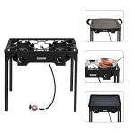 Bonnlo 2-Burner Outdoor Propane Gas Cooker