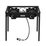 Bonnlo 2-Burner Outdoor Propane Gas Cooker