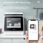 Compact WIFI Countertop Dishwasher with 6 Programs