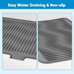 Large Silicone Dish Drying Mat - Non-Slip, Heat-Resistant