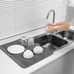 Large Silicone Dish Drying Mat - Non-Slip, Heat-Resistant