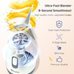 Portable 20 Oz Blender for Smoothies and Juices