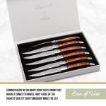 Trudeau Steak Knives Set of 6 with Pakkawood Handles