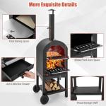 Giantex Outdoor Wood Fired Pizza Oven Set