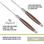 Trudeau Steak Knives Set of 6 with Pakkawood Handles