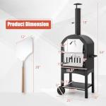 Giantex Outdoor Wood Fired Pizza Oven Set