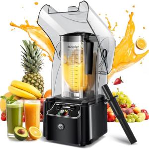 WantJoin 2200W Professional Silent Blender with Shield