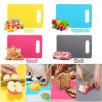 Bkinpid 4-Piece Colorful BPA-Free Cutting Board Set