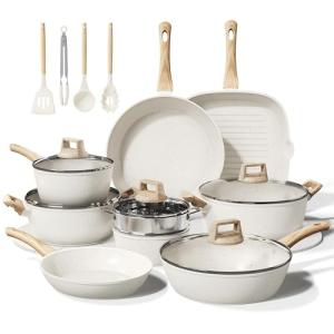 Bazova 24-Piece Non-Stick Ceramic Cookware Set