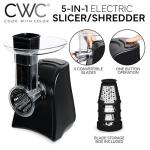 5-in-1 Electric Slicer with Grater and Shredder