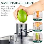 Centrifugal Juicer with Wide Feed Chute and Dual Speeds