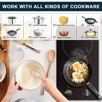 Karinear 110V 2-Burner Electric Cooktop with Knob Control