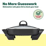 Bella Nonstick Electric Skillet with Glass Lid