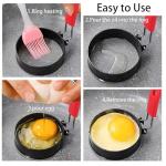 Silicone Egg Rings Set for Breakfast Sandwiches