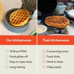 Bella Mini Belgian Waffle Maker with Custom Plates