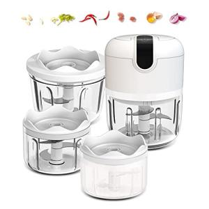 White Cordless Mini Food Chopper - 3 Piece Set