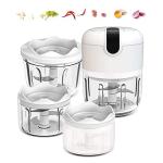 White Cordless Mini Food Chopper - 3 Piece Set