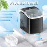 Portable Countertop Ice Maker Machine with Handle