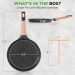 NutriChef 9.45” Non-Stick Crepe Pan with Spreader