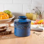 Original Butter Bell Ceramic Butter Dish, Denim Blue