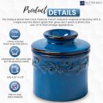 Original Butter Bell Ceramic Butter Dish, Denim Blue