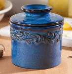 Original Butter Bell Ceramic Butter Dish, Denim Blue