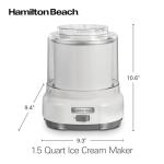 Hamilton Beach Automatic Ice Cream Maker - 1.5 Quart
