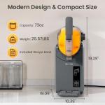 INOVIVA 72 oz Slushie Machine with Self-Cleaning