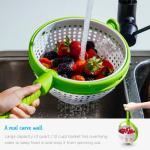 Dreamfarm Spina 2-In-1 Collapsible Salad Spinner & Colander