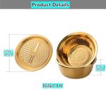 QOBIMOON 3-Piece Stainless Steel Colander Set
