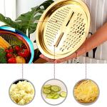QOBIMOON 3-Piece Stainless Steel Colander Set