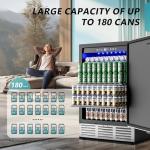 EUHOMY 24 Inch Beverage Refrigerator for Home Bars