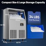 Coolski 100LBS Commercial Ice Maker Machine