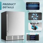 EUHOMY 24 Inch Beverage Refrigerator for Home Bars