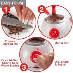 Electric Chocolate Melting Pot Set with Accessories