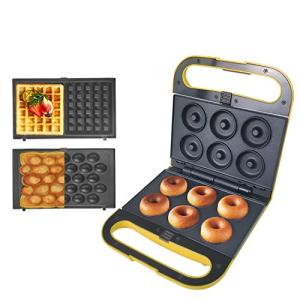 3 Interchangeable Baking Plates for Doughnut & Waffle Maker
