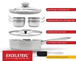 ExcelSteel Non-Stick Egg Poacher for Induction Cooktops