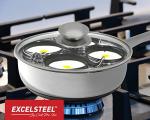 ExcelSteel Non-Stick Egg Poacher for Induction Cooktops