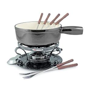 Swissmar Lugano 9-Piece Cast Iron Fondue Set