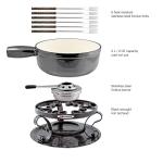 Swissmar Lugano 9-Piece Cast Iron Fondue Set