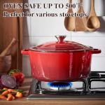 Umite Chef 5QT Enameled Cast Iron Dutch Oven