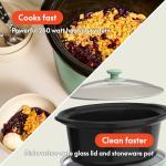 Bella 6.0 Qt Manual Slow Cooker with Nonstick Pot