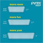 Pyrex Deep Glass Baking Dish with Lid, 7x11