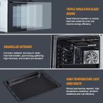 24 Inch Electric Wall Oven with 8 Functions