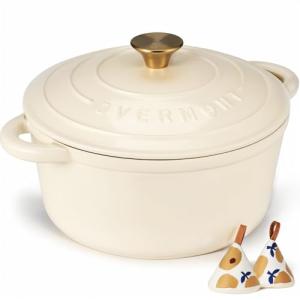 Overmont 7QT Enameled Cast Iron Dutch Oven