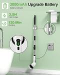 Cordless Electric Spin Scrubber with 9 Brush Heads