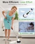 Cordless Electric Spin Scrubber with 9 Brush Heads