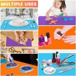 Silicone Mats for Crafts and Playdough - 3 Pack